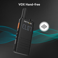 Retevis B63H Thin Walkie Talkies, RT622P (2.0), profesionální vysílačka s kanálovým displejem, 1620 mAh USB C, VOX, minivysílačk